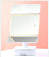 Elegant Tri-Fold Shell LED Vanity Mirror - Smart Makeup Gift with Storage & Illumination