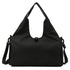 Black Stylish Women’s Travel Bag - Large-Capacity Fitness & Yoga Bag with Separate Shoe Compartment