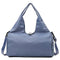Blue Stylish Women's Travel Bag - Large-Capacity Fitness & Yoga Bag with Separate Shoe Compartment