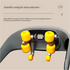 Grey Portable Shiatsu Neck and Shoulder Massager with Heat | Rechargeable 2000mAh Battery