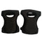 Professional Neoprene Garden Knee Pads - Adjustable Elastic Cushioned Protection for Gardening, Flooring, Housework and Outdoor Landscaping - Black 2 Pairs