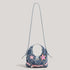 Trendy Denim Crescent Bag - Distressed Star Punk Style Crossbody Handbag - Chic Small Hobo Bag for Women - Spicy Girl Streetwear Aesthetic
