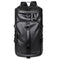 Black Large Capacity Men's Travel Backpack with Shoe Compartment - Water-Resistant Coated Fabric Business Weekender Bag - Casual Duffel Backpack with Dry-Wet Separation for Gym, Hiking, and 14-Inch Laptop