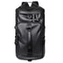 Black Large Capacity Men's Travel Backpack with Shoe Compartment - Water-Resistant Coated Fabric Business Weekender Bag - Casual Duffel Backpack with Dry-Wet Separation for Gym, Hiking, and 14-Inch Laptop