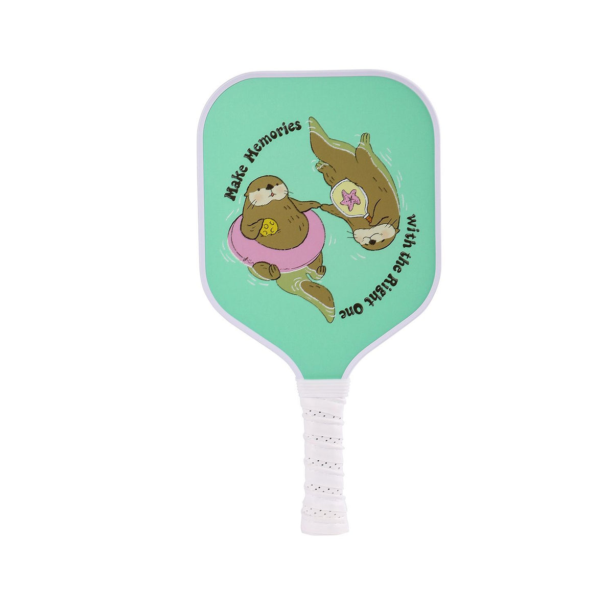 【RT-008】Fiberglass Pickleball Paddle Set of 2 with 4 Balls and Carry Bag - 185g Single Paddle Weight - Beginner Friendly Starter Kit with Non-Slip Cushion Grip for  Outdoor Family Fun