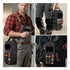 Tactical Tool Pouch Organizer - Heavy Duty Oxford Cloth - Compact MOLLE Utility Bag with Adjustable Shoulder Strap for EDC Small Hand Tools and Outdoor Gear - 12 Inch Black