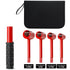 4 in 1 Door Hinge Adjustment Wrench Set - Heavy Duty Hinge Bender Tool with 14, 19, 23 and 25 mm Heads, Comfort Grip and Storage Pouch for Door Alignment