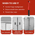 4 in 1 Door Hinge Adjustment Wrench Set - Heavy Duty Hinge Bender Tool with 14, 19, 23 and 25 mm Heads, Comfort Grip and Storage Pouch for Door Alignment
