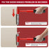 4 in 1 Door Hinge Adjustment Wrench Set - Heavy Duty Hinge Bender Tool with 14, 19, 23 and 25 mm Heads, Comfort Grip and Storage Pouch for Door Alignment