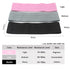 Pink-Grey-Black Fabric Resistance Bands Set - 3 Levels Non-Slip Hip Bands for Strength Training