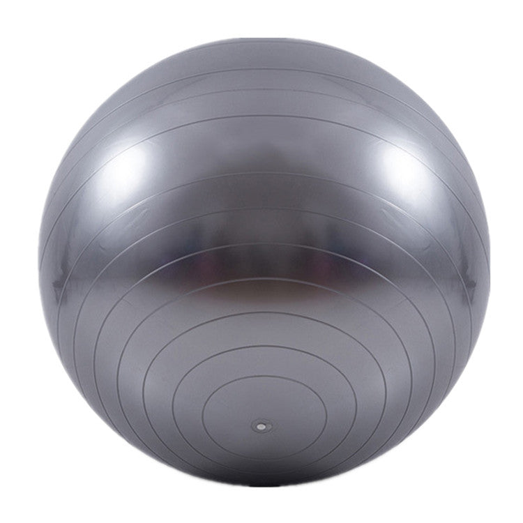 Grey 65cm Anti-Burst Yoga Exercise Ball for Pilates & Core Strength