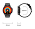 Black Round 1.3" Touch Screen Smartwatch with Heart Rate & Fitness Tracking