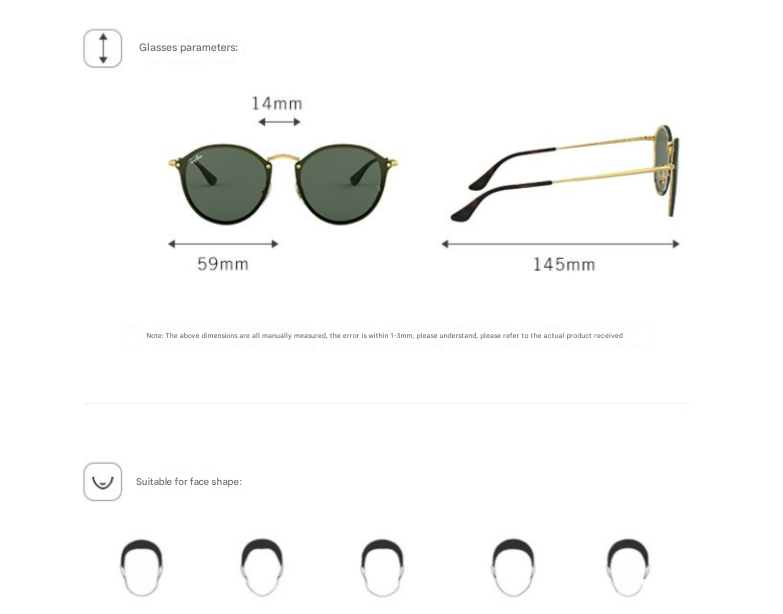 Gold Frame Ink Green Round Sunglasses - Classic Retro Unisex Sunglasses for Driving & Everyday Wear