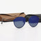 Black Frame Blue Round Sunglasses - Classic Retro Unisex Sunglasses for Driving & Everyday Wear