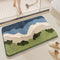 Big Wave Beach Bath Mat - Super Absorbent, Non-Slip Bathroom Floor Mat - 50x80cm