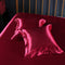 Red 2 PCS Faux Silk Pillow Covers - Cooling Ice Silk Satin Cushion Covers - 45x45cm