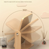 Square Rotating Mirror Tabletop Makeup Mirror - Large Wooden Swivel Vanity Mirror for Desk