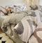 Grey Thick Brushed Cotton 4-Piece Bed Sheet Set 1.5m Bed - Fits 200x230cm Duvet