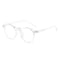 Transparent Frame White Sheet 2 Pairs Round Frame Polarized Sunglasses - UV Protection