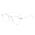 Transparent Frame White Sheet 2 Pairs Round Frame Polarized Sunglasses - UV Protection