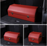 Extra Large Burgundy Foldable Car Trunk Storage Box - Large Capacity Insertable Rear Organizer