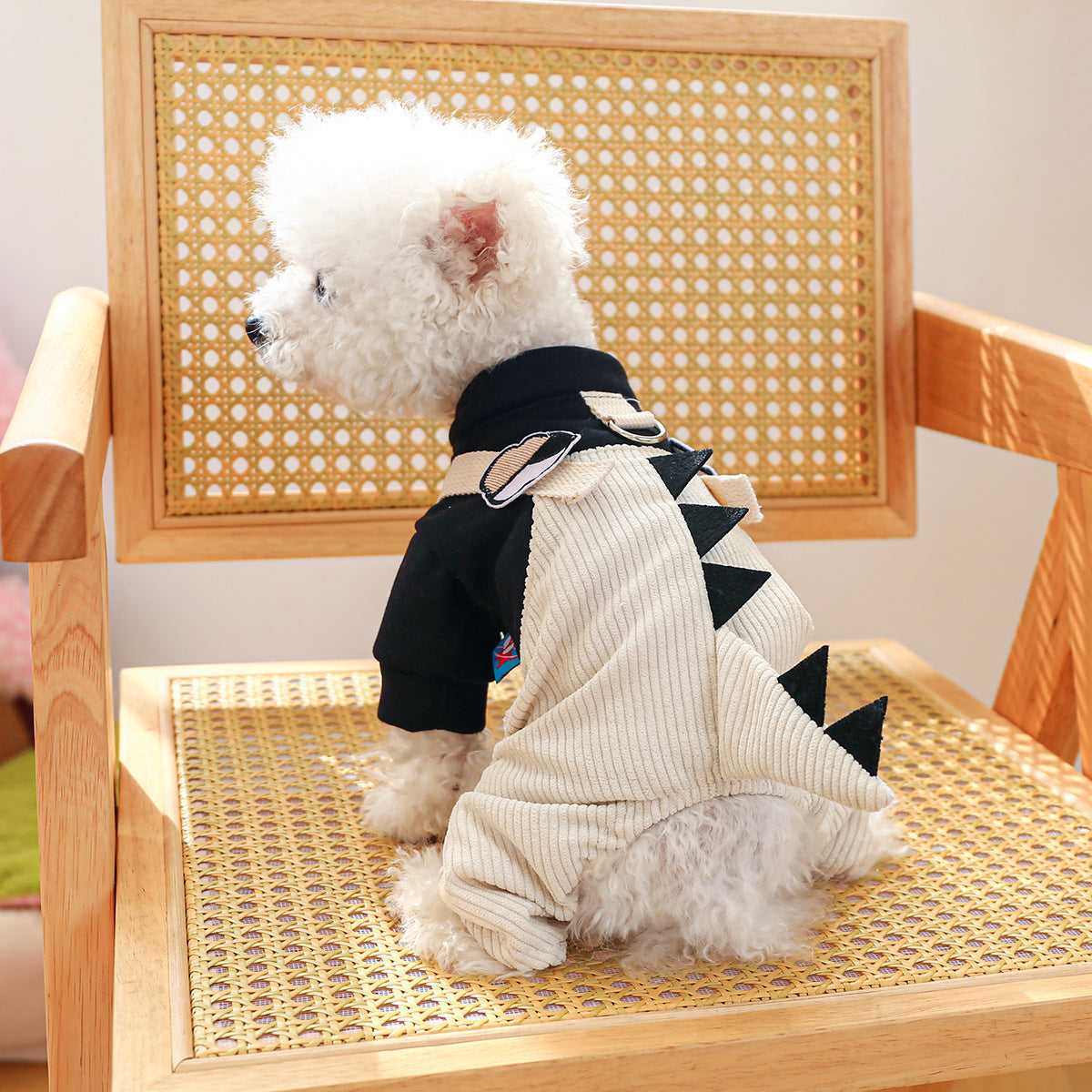 M Punk Strappy Pants - Black Cute Four-Legged Dog Clothes - Spring/Summer Pet Outfit, Soft & Breathable