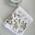 2 PCS Blue Small Flower A 100% Cotton Solid Color Thickened Adult Face Towel with Floral Soft Texture - 35 x 75cm