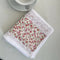 2 PCS Red Small Flower 100% Cotton Solid Color Thickened Adult Face Towel with Floral Soft Texture - 35 x 75cm