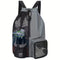 Grey Mesh Drawstring Swim Backpack with Wet Bag - Durable Beach Gym Bag for Wet Gear