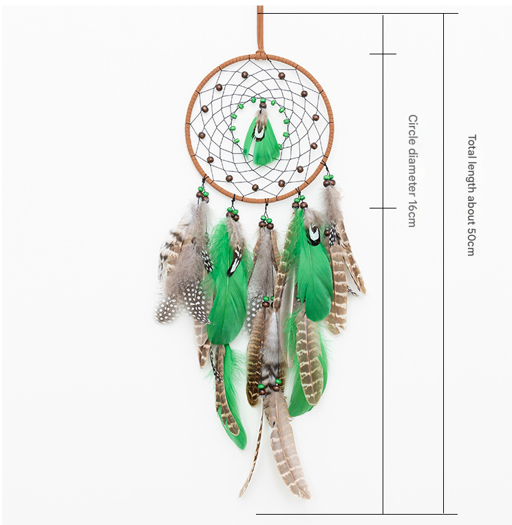 Triangles Boho Forest Dreamcatcher Wind Chime Pendant - INS Style Moonlit Serenity Decor