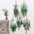 Rounded Boho Forest Dreamcatcher Wind Chime Pendant - INS Style Moonlit Serenity Decor
