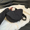Black Nylon Fitness Waist Bag - Lightweight Crossbody Fanny Pack for Cycling and Running