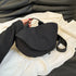 Black Nylon Fitness Waist Bag - Lightweight Crossbody Fanny Pack for Cycling and Running