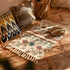 Handwoven Cotton Tassel Floor Rug for Bedroom or Living Room|Soft, Modern Geometric Design,60x90cm