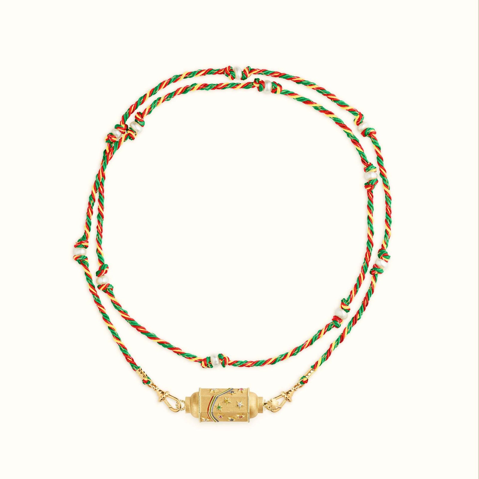 Mystical Tarot Charm Necklace - Boho Pendant（Rainbow pattern）