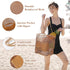 2 pcs Milky Casual Mesh Tote Bag - Shoulder Bag for Beach & Travel 35x17x37cm