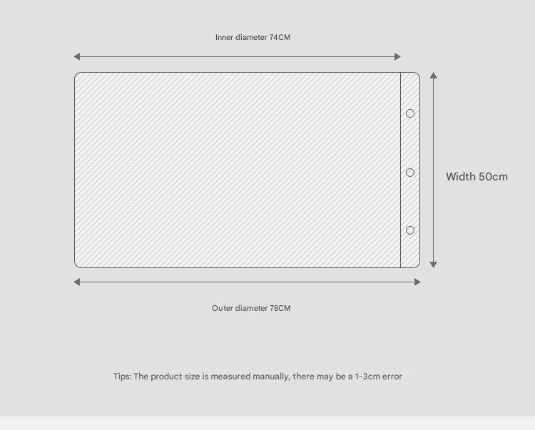 Blue Twill Snap-On Cotton Gauze Pillowcase Set - Full Coverage, Non-Slip, Easy Closure One pair without pillow core