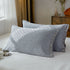 Gray Prism Snap-On Cotton Gauze Pillowcase Set - Full Coverage, Non-Slip, Easy Closure One pair without pillow core