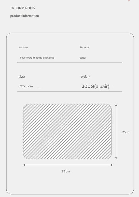 Pair of Gray pattern Tied Cotton Gauze Pillow Cover - Secure Fit, Premium Comfort Insert Not Included