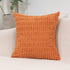 Orange Set of 2 Corduroy Style Throw Pillow Covers - Machine Washable 55*55CM