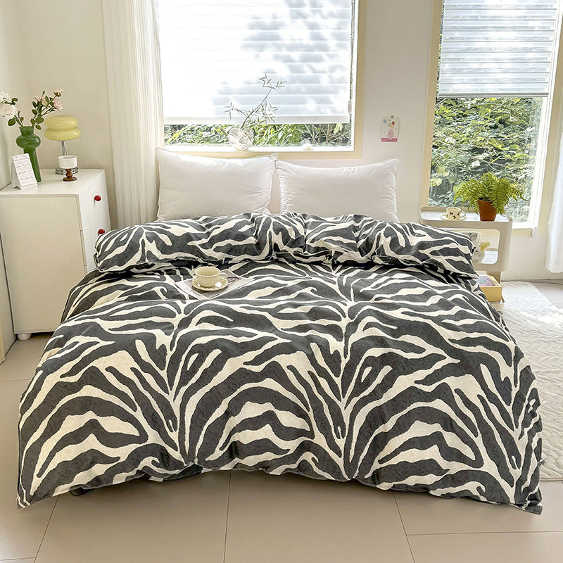 Leopard Duvet Cover - 3 Piece Bedding Set with Corner TiesQuilt cover 200cm x 230cm, pillowcase 51 x 92cm