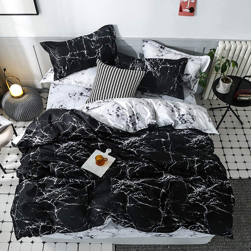 Smudge pattern Duvet Cover - 3 Piece Bedding Set with Corner TiesQuilt cover 200cm x 230cm, pillowcase 51 x 92cm