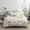 Triangle pattern Duvet Cover - 3 Piece Bedding Set with Corner TiesQuilt cover 230cm x 230cm, pillowcase 51 x 92cm