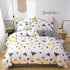 Triangle pattern Duvet Cover - 3 Piece Bedding Set with Corner TiesQuilt cover 230cm x 230cm, pillowcase 51 x 92cm