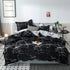 Smudge pattern Duvet Cover - 3 Piece Bedding Set with Corner TiesQuilt cover 230cm x 265cm, pillowcase 51 x 92cm