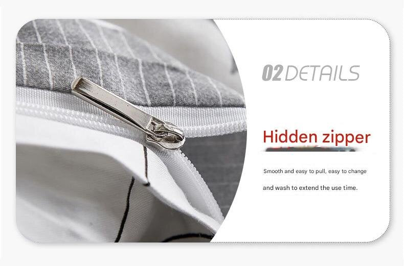 Geometric Print Duvet Cover - 3 Piece Brown Ombre Bedding Set Quilt cover 230x230cm-Pillow cover 51x76cm