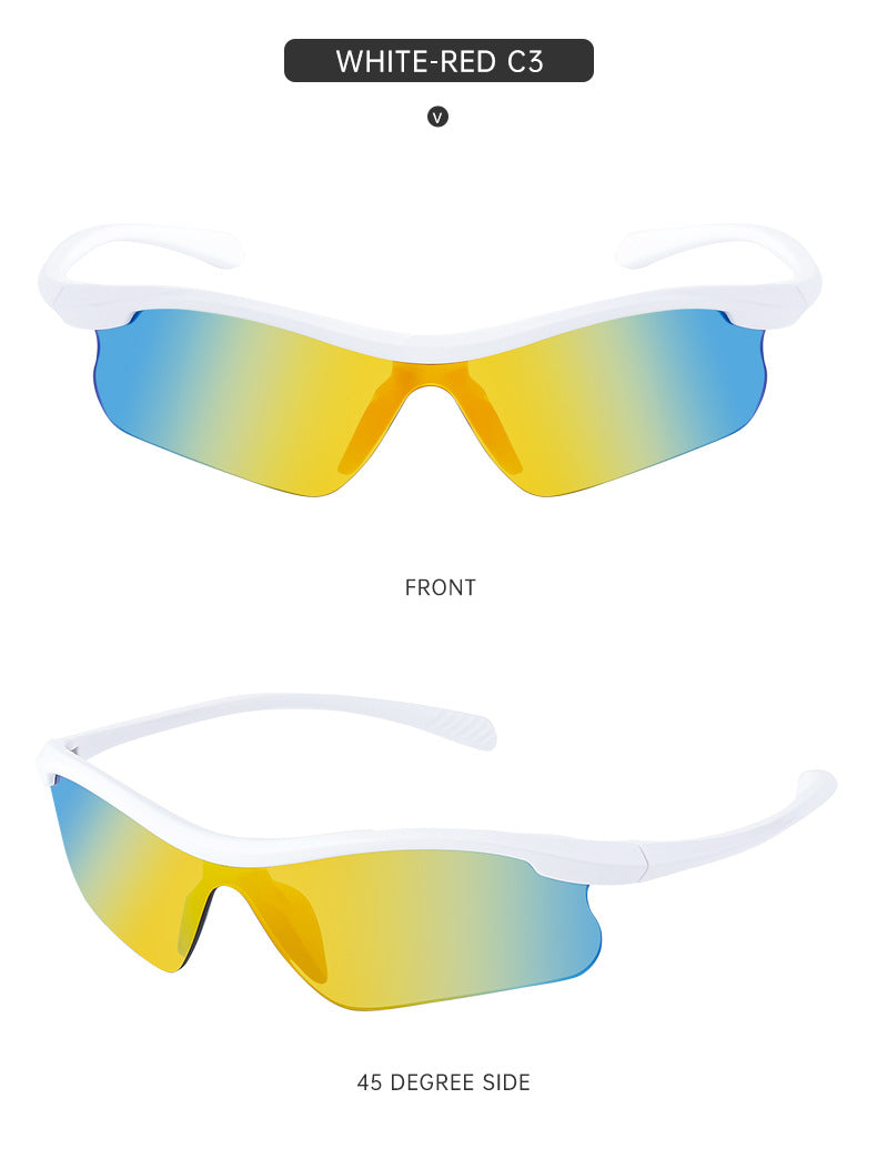 2 pcs Sports Cycling Windproof Sunglasses - UV Protection, Lightweight, Anti-Glare Design