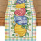 Easter Table Runner - Linen Bunny Decoration, 72-Inch Set of 2 Style 2