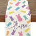 Easter Table Runner - Linen Bunny Decoration, 72-Inch Set of 2 Style 6