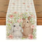 Easter Table Runner - Linen Bunny Decoration, 72-Inch Set of 2 Style 9